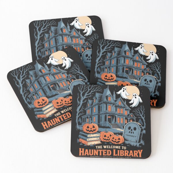 Item preview, Welcome To The Haunted Library Book Lovers Halloween designed and sold by PeteHomenick.
