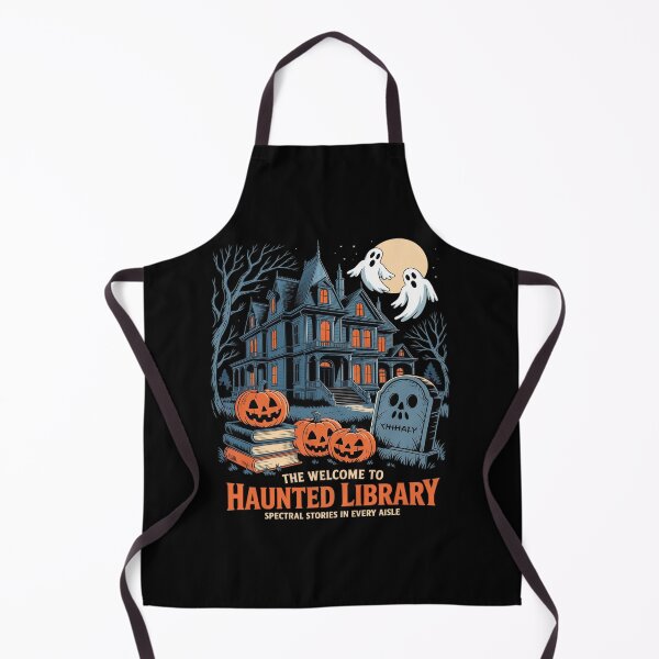 Item preview, Welcome To The Haunted Library Book Lovers Halloween designed and sold by PeteHomenick.