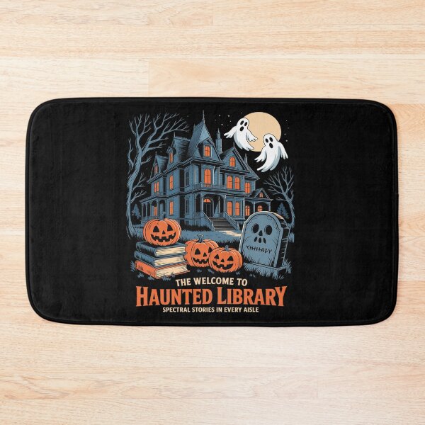 Item preview, Welcome To The Haunted Library Book Lovers Halloween designed and sold by PeteHomenick.