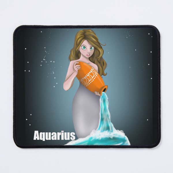 Item preview, Aquarius Zodiac Goddess – Cosmic Water Bearer Astrology Art designed and sold by summerspirit.