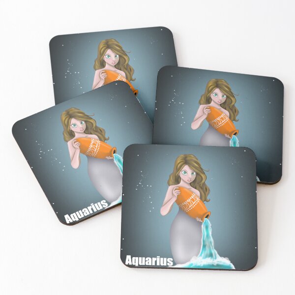 Item preview, Aquarius Zodiac Goddess – Cosmic Water Bearer Astrology Art designed and sold by summerspirit.
