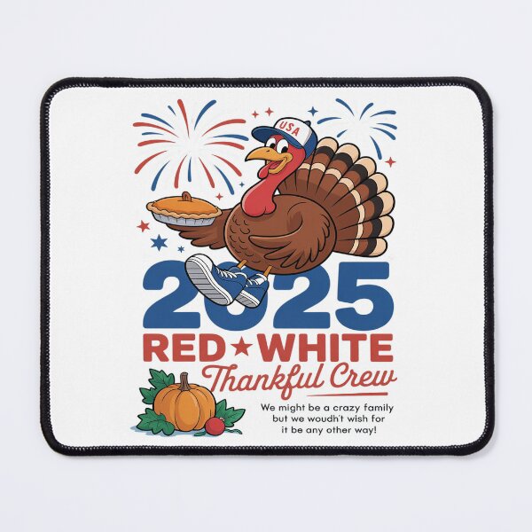 Item preview, White and Thankful Crew Funny Family Thanksgiving 2025 designed and sold by PeteHomenick.