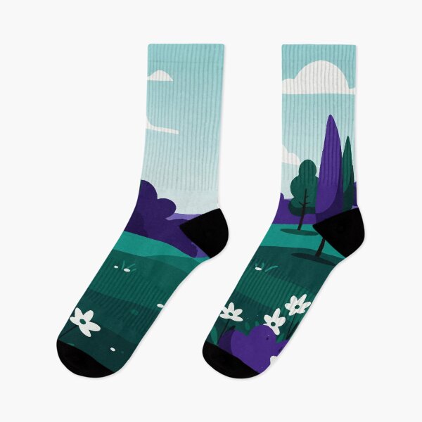 Item preview, Natural landscape in flat illustration style designed and sold by Design4uStudio.