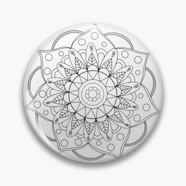 Item preview, Simple Mandala Flower to Meditate  	 designed and sold by lnhdihyige99.