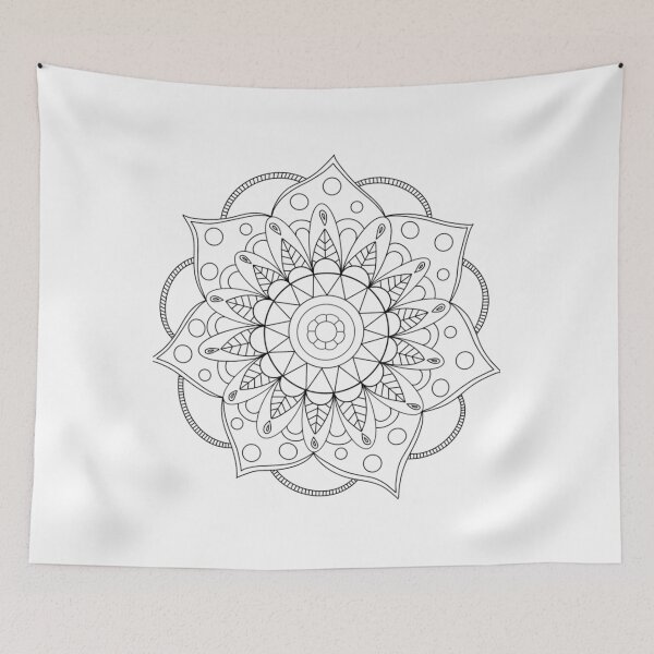 Item preview, Simple Mandala Flower to Meditate  	 designed and sold by lnhdihyige99.