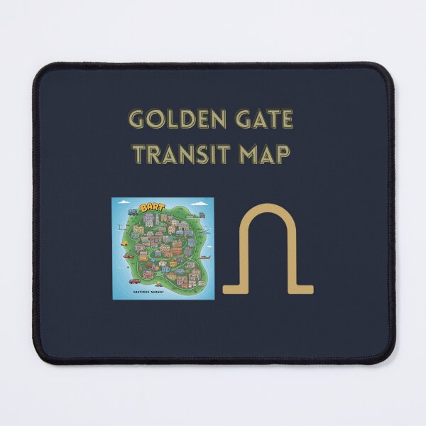 Item preview, Golden Gate Transit Map designed and sold by Adrianzebrowski.