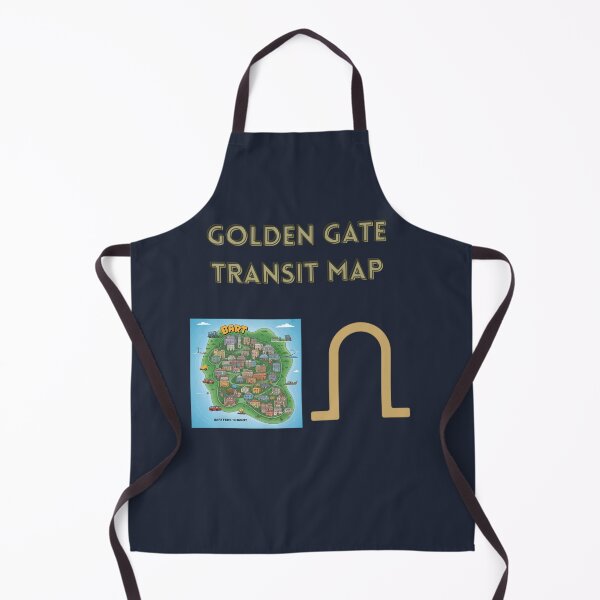 Item preview, Golden Gate Transit Map designed and sold by Adrianzebrowski.