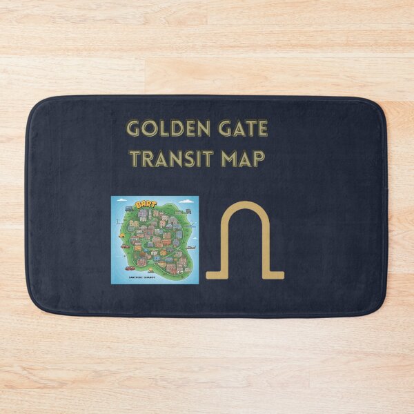 Item preview, Golden Gate Transit Map designed and sold by Adrianzebrowski.