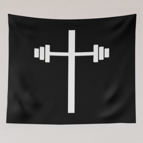 Item preview, Dumbbell Barbell Cross Christian Gym Workout Lifting 		 designed and sold by sjdiceoamrw23.