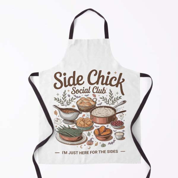 Item preview, Side Chick Social Club – Funny Thanksgiving Foodie Design designed and sold by DesignedByMarty.