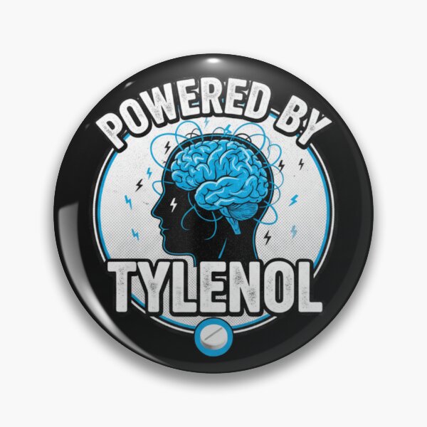 Item preview, Powered By Tylenol: Funny / Relatable Stress Graphic designed and sold by CadDesignerr.