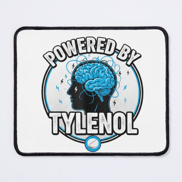 Item preview, Powered By Tylenol: Funny / Relatable Stress Graphic designed and sold by CadDesignerr.