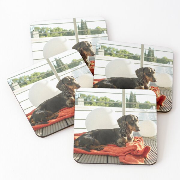 Item preview, Adorable Dachshund Dog Relaxing designed and sold by VanGaldo.