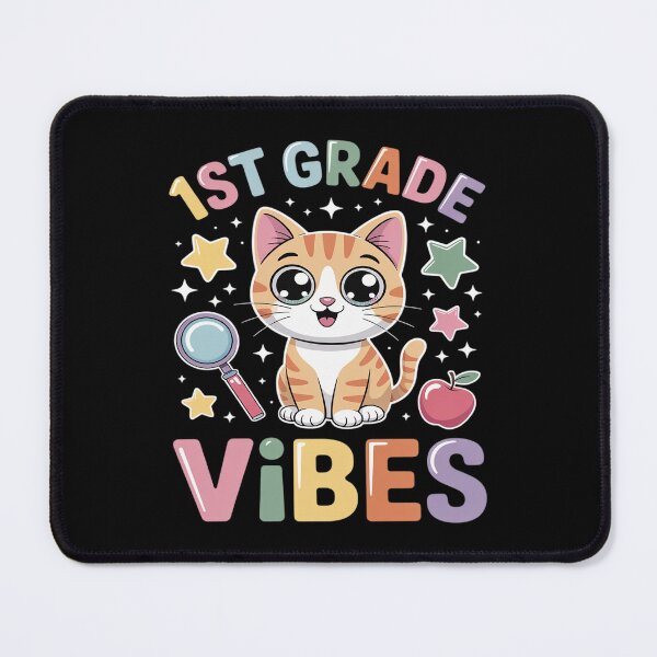 Item preview, 1st Grade Vibes Back to School Cute Cat for Girls Kids designed and sold by itsnothatweird.