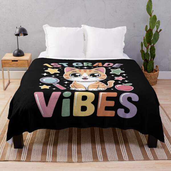 Item preview, 1st Grade Vibes Back to School Cute Cat for Girls Kids designed and sold by itsnothatweird.