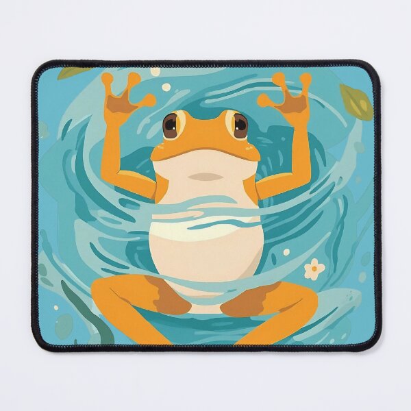 Item preview, Frog's Gentle Float designed and sold by NellCanvas.