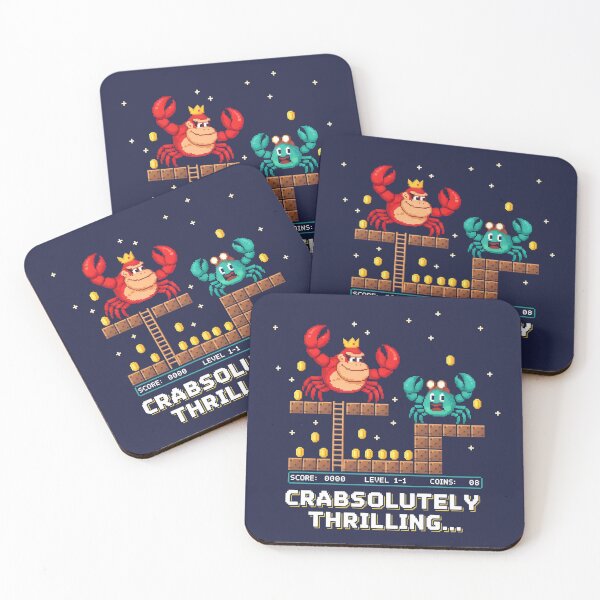 Item preview, Nostalgic 8-Bit Crab Platform Adventure designed and sold by SplashTastic.