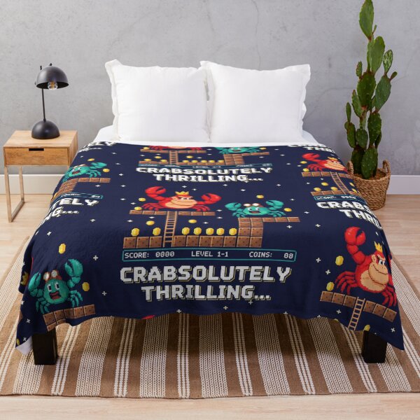 Item preview, Nostalgic 8-Bit Crab Platform Adventure designed and sold by SplashTastic.