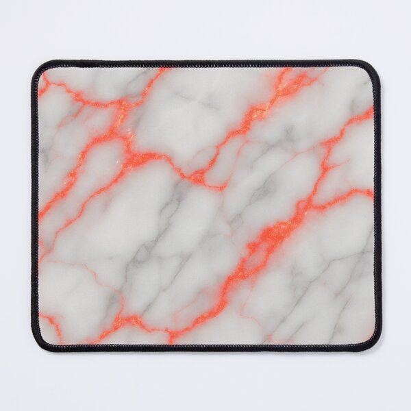 Item preview, White Marble with Neon Red Veins Seamless Pattern designed and sold by SassyArtistry.