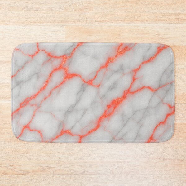 Item preview, White Marble with Neon Red Veins Seamless Pattern designed and sold by SassyArtistry.