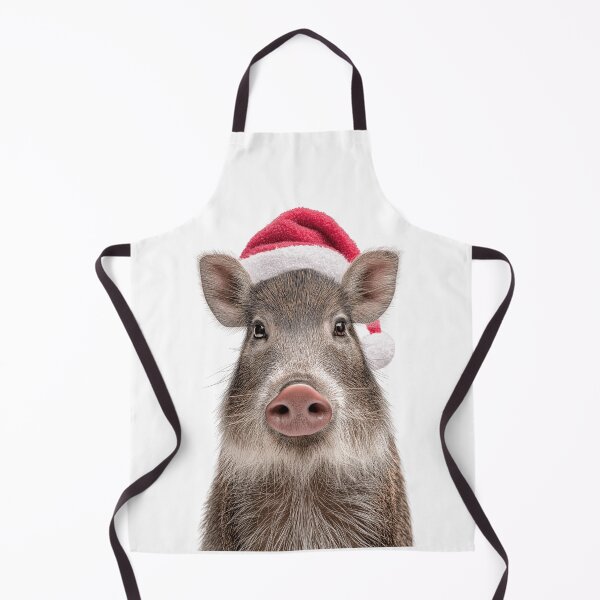 Item preview, Peccary with Christmas Hat – Festive Peccary Xmas Design designed and sold by LazyOwlStore.