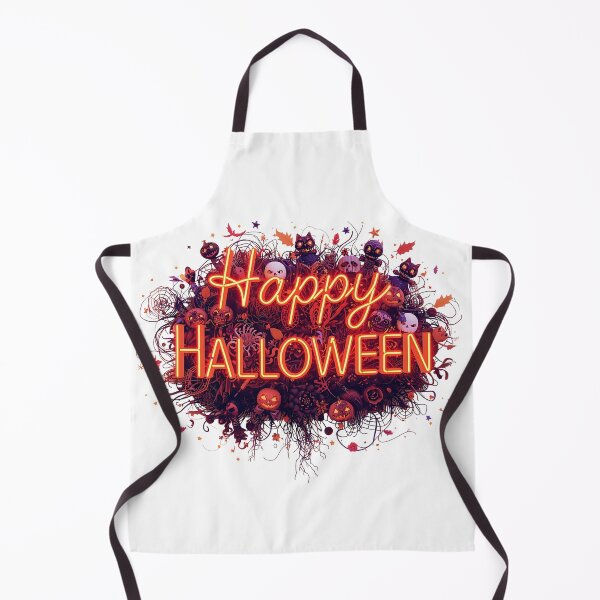 Item preview, design featuring “Happy Halloween” typography enhanced with 3D elements such as bats, spiders, and pumpkins. designed and sold by PWDigitalArt.