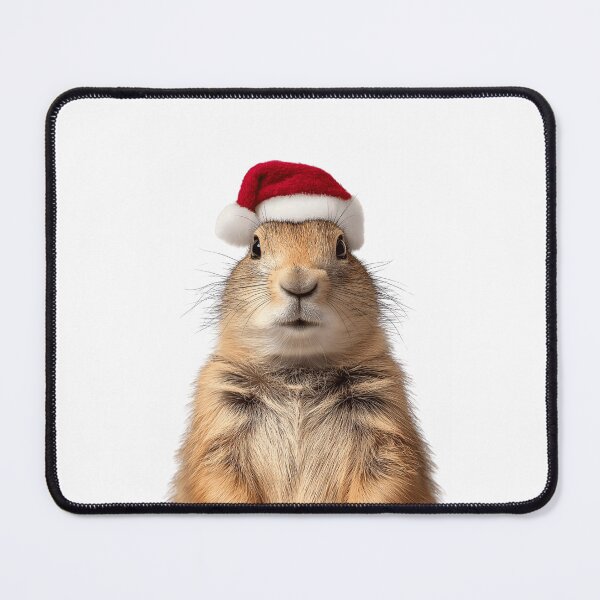 Item preview, Prairie dog with Christmas Hat – Festive Prairie dog Xmas Design designed and sold by LazyOwlStore.
