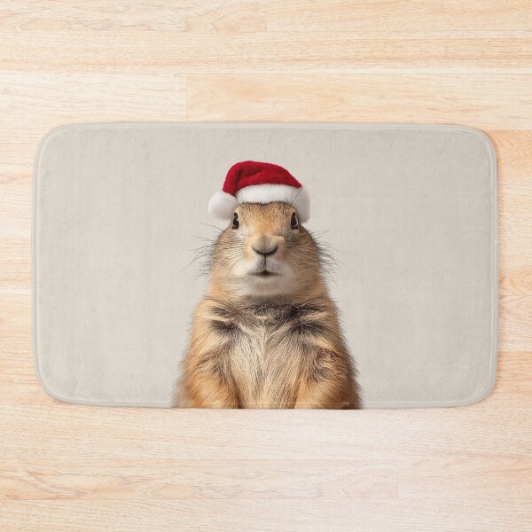 Item preview, Prairie dog with Christmas Hat – Festive Prairie dog Xmas Design designed and sold by LazyOwlStore.