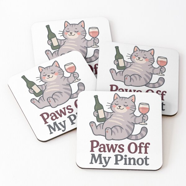 Item preview, Paws Off My Pinot - Funny Wine and Cat Lover Humor Design designed and sold by inkoutninja.