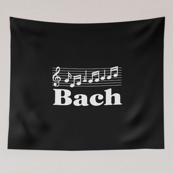 Item preview, B-A-C-H Johann Sebastian Bach Sheet Music Design designed and sold by petrichorsworld.