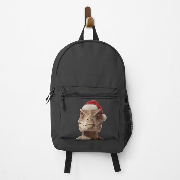 Item preview, T-Rex Dinosaur with Christmas Hat – Festive Tyrannosaurus Xmas Design designed and sold by LazyOwlStore.