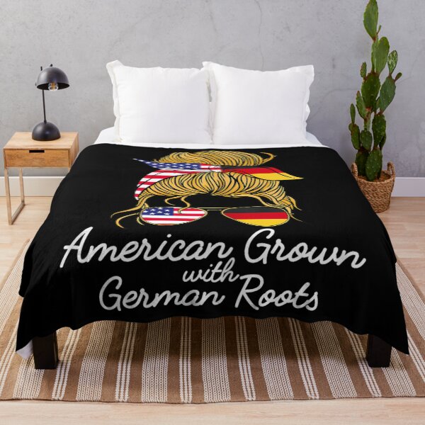 Item preview, American Grown with German Roots Germany and USA Flag 		 designed and sold by blqwitakffr77.