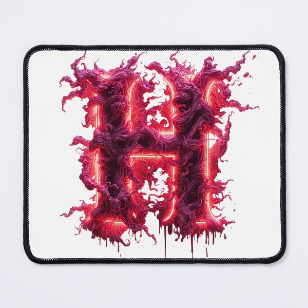 Item preview, Blood font lettering. Letter E, F, G, H dripping red liquid text effect for Halloween designed and sold by PWDigitalArt.