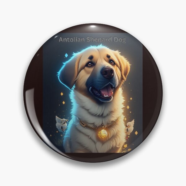 Item preview, Anatolian Shepherd Dog Portrait with Delicate Artistic Light Details  designed and sold by KJ-Books.