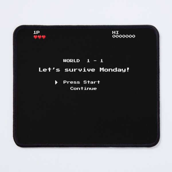 Item preview, Retro (Game) Pixel Art Monday Survival designed and sold by PDA-studio.