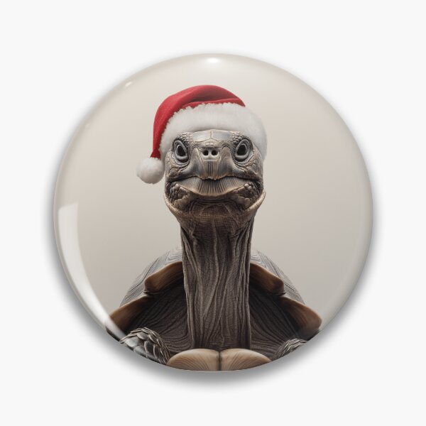 Item preview, Turtle with Christmas Hat – Festive Turtle Xmas Design designed and sold by LazyOwlStore.