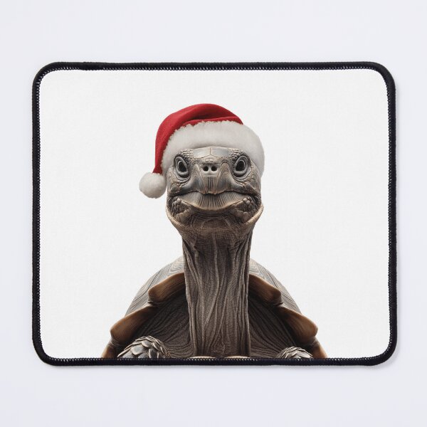 Item preview, Turtle with Christmas Hat – Festive Turtle Xmas Design designed and sold by LazyOwlStore.