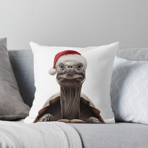 Item preview, Turtle with Christmas Hat – Festive Turtle Xmas Design designed and sold by LazyOwlStore.