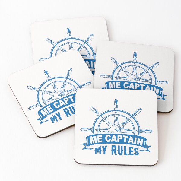 Item preview, Me Captain My Rules; My Boat My Rules; designed and sold by StickerApe.
