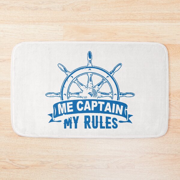 Item preview, Me Captain My Rules; My Boat My Rules; designed and sold by StickerApe.