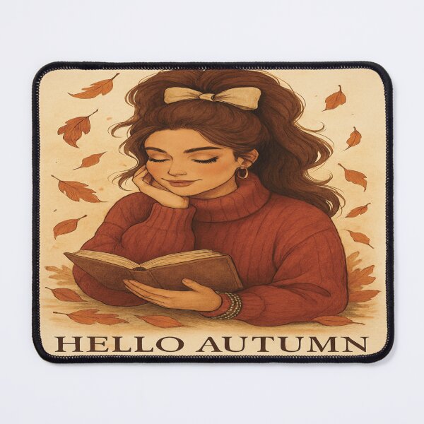 Item preview, "Cozy Autumn Vibes with Bookish Charm" designed and sold by Mindful56.
