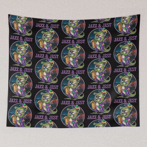 Item preview, Jazz & Jest – Mardi Gras Alligator Music designed and sold by Taans-Creation.