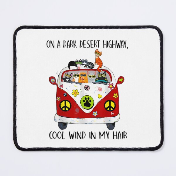 Item preview, On A Dark Desert Highway Cat Feel Cool Wind In My Hair Active designed and sold by qpqzzkqd74.