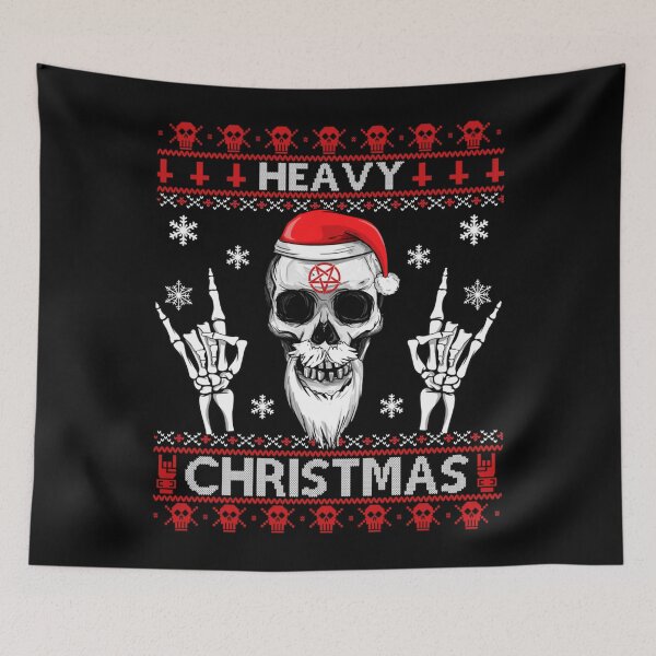 Item preview, HEAVY METAL CHRISTMAS UGLY SWEATER - Deathmetal, Grunge, Headbanger, Headbanging, Rock Christmas Gift Black Metal METALHEAD! designed and sold by IsidorSjogren.