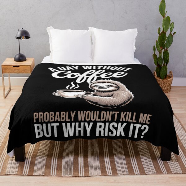 Item preview, A Day Without Coffee Sloth Funny Coffee Drinking designed and sold by Formatage.