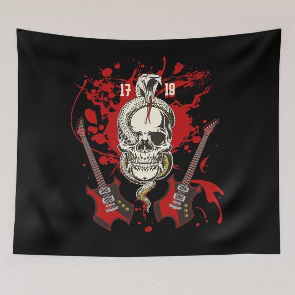 Item preview, Hellfire Club Fans Guitars & Skull designed and sold by IsidorSjogren.