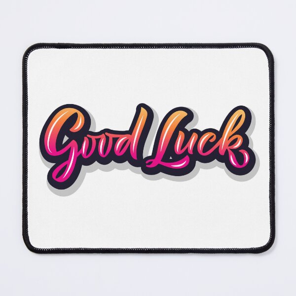 Item preview, Good Luck Typography Quote Art designed and sold by Happyfreedom.