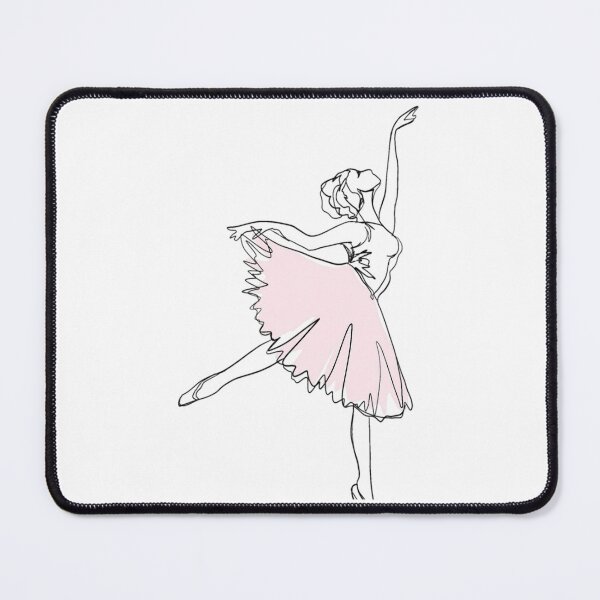Item preview, Petite Ballerina In Pink Tutu (Line Art) designed and sold by hknqxony45.
