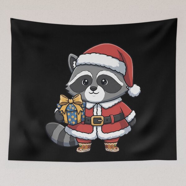 Item preview, Festive Santa Raccoon Holiday Cheer designed and sold by k3rstman1.