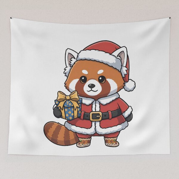 Item preview, Cute Santa Red Panda Christmas Cheer designed and sold by k3rstman1.